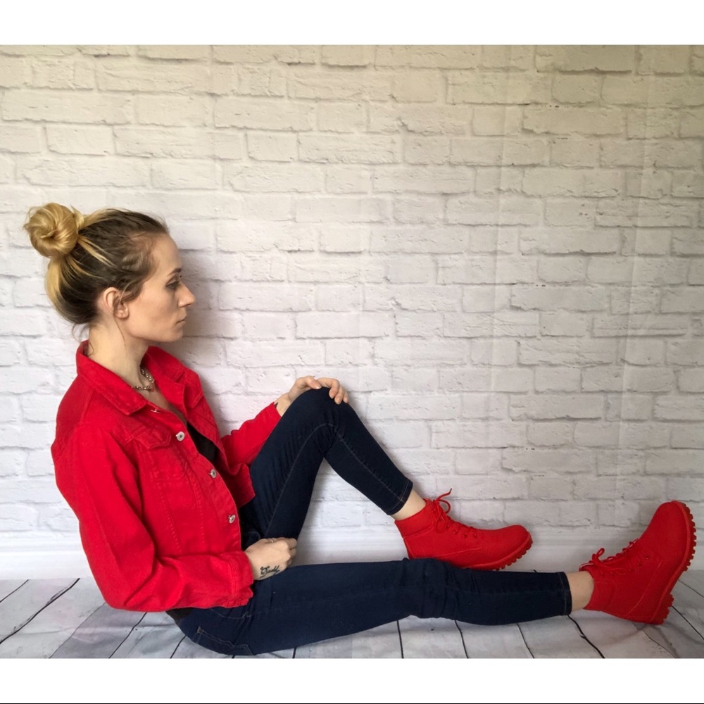 NWT ‘Candy Apple’ Denim Jacket - Picture 5 of 8
